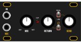 Dusty Clouds - Pedal I/O 1U Matte Black / Gold panel