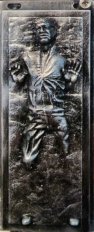 Han Solo frozen in Carbonite