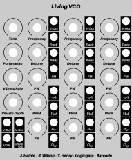 Jürgen Haible Living VCO (Eurorack 21HP Panel)