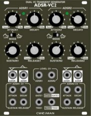 Eurorack Module ADSR-VC2 from Cwejman