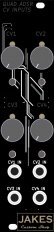 JCS Quad ADSR Envelope Generator CV Expansion Module