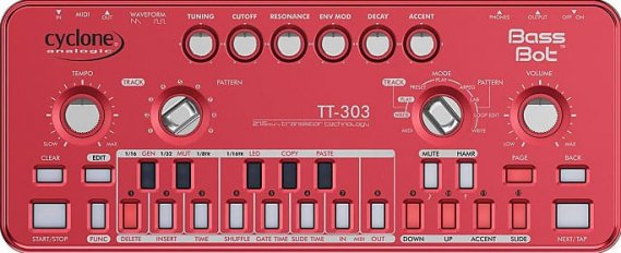 Cyclone Analogic Bass Bot TT-303 V2 - Red