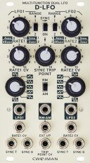 Eurorack Module D-LFO (Eggshell) from Cwejman