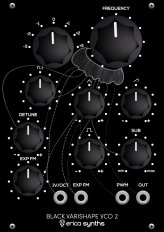 Eurorack Module Black Varishape VCO 2 from Erica Synths