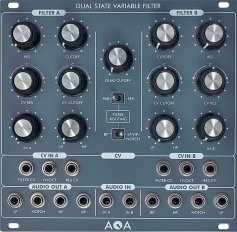 Dual SVF12 dB State Variable Filter VCF