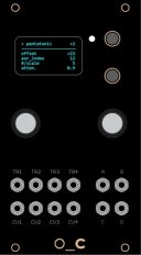 Eurorack Module ornament+crime (pcb panel) from Oscillosaurus