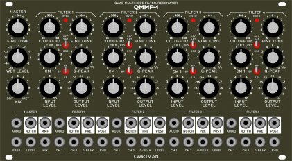 Eurorack Module QMMF-4 from Cwejman