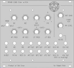 RR480 CS80 Filter (silver panel)